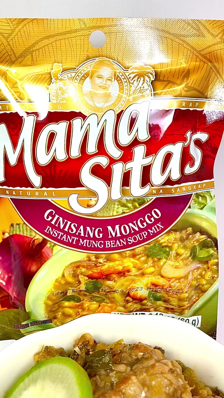 Mama Sita's Filipino "Ginisang Monggo" Sautéed Mung Beans Powdered Mix Delicious Quick & Easy Buy Now & Enjoy!